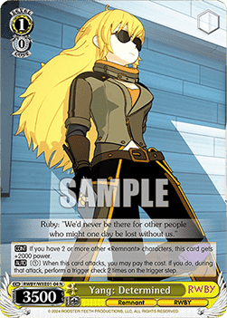 Yang: Determined (V.1 - Common) - RWBY Premium Booster