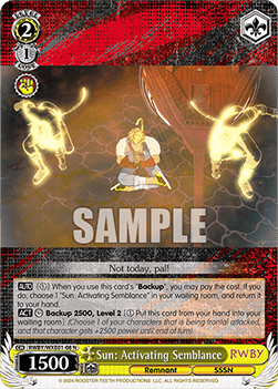Sun: Activating Semblance (V.1 - Common) - RWBY Premium Booster