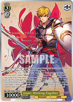 Jaune: Working Together (V.3 - Special Rare) - RWBY Premium Booster