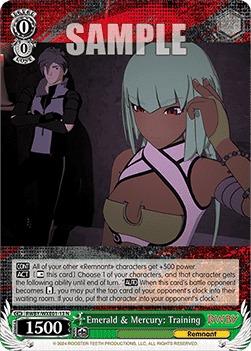 Emerald & Mercury: Training (V.1 - Common) - RWBY Premium Booster