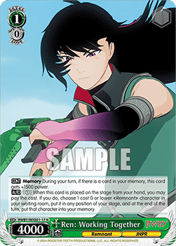 Ren: Working Together (V.1 - Common) - RWBY Premium Booster