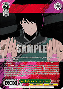Ren: Fighting the Nuckelavee (V.2 - Overframe Rare) - RWBY Premium Booster