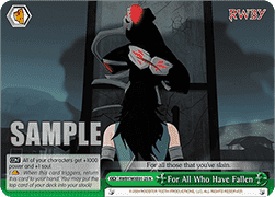 For All Who Have Fallen (V.1 - Common) - RWBY Premium Booster