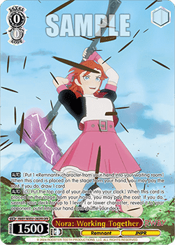Nora: Working Together (V.2 - Overframe Rare) - RWBY Premium Booster