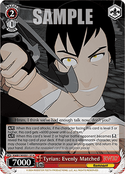 Tyrian: Evenly Matched (V.1 - Common) - RWBY Premium Booster