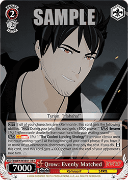 Qrow: Evenly Matched (V.1 - Common) - RWBY Premium Booster