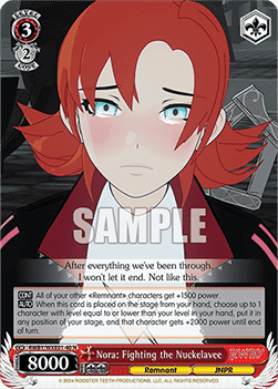 Nora: Fighting the Nuckelavee (V.1 - Common) - RWBY Premium Booster