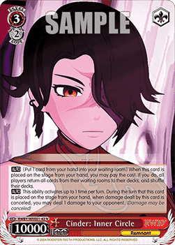 Cinder: Inner Circle (V.1 - Common) - RWBY Premium Booster