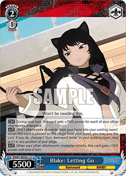 Blake: Letting Go (V.1 - Common) - RWBY Premium Booster