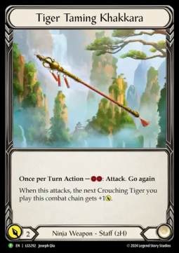 Tiger Taming Khakkara (Rainbow Foil) - LGS Promos