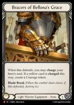 Bracers of Bellona's Grace (Rainbow Foil) - Armory Deck: Boltyn