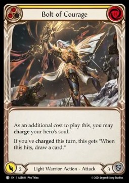 Bolt of Courage (Yellow) (Regular) - Armory Deck: Boltyn