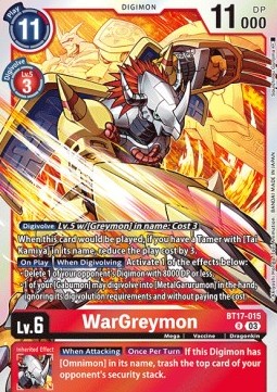 WarGreymon (BT17-015) - Secret Crisis