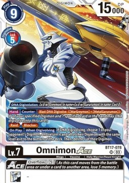 Omnimon Ace (BT17-078) (V.1) - Secret Crisis