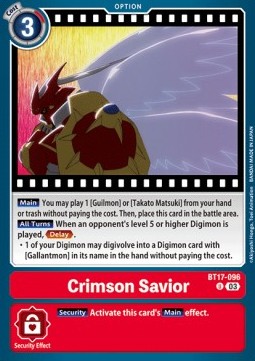 Crimson Savior (BT17-096) - Secret Crisis