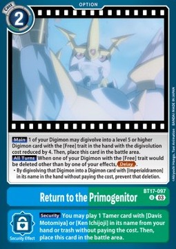 Return to the Primogenitor (BT17-097) - Secret Crisis