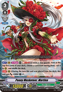 Peony Musketeer, Martina [V Format] - Premium Deckset: Musketeer