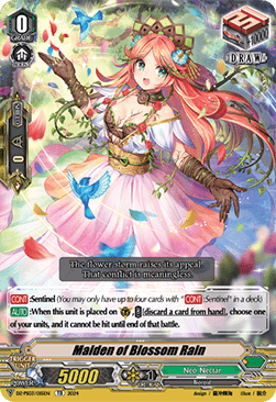 Maiden of Blossom Rain [V Format] - Premium Deckset: Musketeer