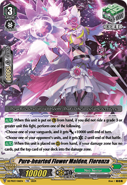 Pure-hearted Flower Maiden, Fiorenza [V Format] - Premium Deckset: Musketeer