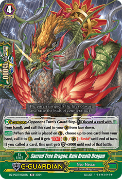 Sacred Tree Dragon, Rain Breath Dragon [P-Format] - Premium Deckset: Musketeer