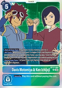 Davis Motomiya & Ken Ichijoji (BT17-084) (V.1) - Secret Crisis