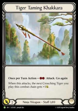 Tiger Taming Khakkara (Cold Foil) - LGS Promos