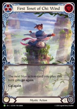 First Tenet of Chi: Wind (Extended Art Rainbow Foil) - LGS Promos