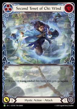 Second Tenet of Chi: Wind (Extended Art Rainbow Foil) - LGS Promos