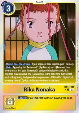 Rika Nonaka (BT17-085) (V.2) - Promos: Secret Crisis
