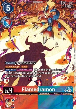 Flamedramon (P-137) - Promos: Secret Crisis