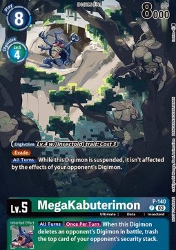 MegaKabuterimon (P-140) - Promos: Secret Crisis