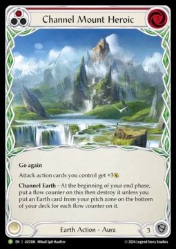 Channel Mount Heroic (Extended Art Cold Foil) - LGS Promos