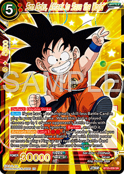 Son Goku, Attack to Save the World (V.1 - Super Rare) - Legend of the Dragon Balls