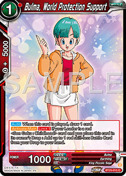Bulma, World Protection Support - Legend of the Dragon Balls