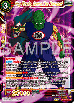 King Piccolo, Demon Clan Convened (V.1 - Super Rare) - Legend of the Dragon Balls