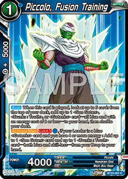 Piccolo, Fusion Training - Legend of the Dragon Balls
