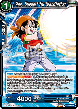 Pan, Support for Grandfather - Legend of the Dragon Balls