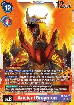 AncientGreymon (BT17-017) (V.1) - Secret Crisis