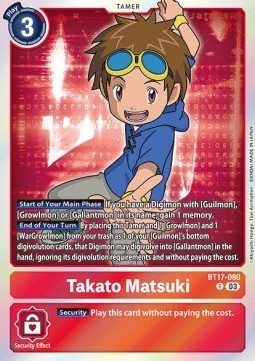 Takato Matsuki (BT17-080) (V.1) - Secret Crisis