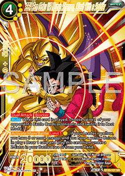 SS4 Son Goku VS Nuova Shenron, Clash With a Soldier (V.1 - Super Rare) - Legend of the Dragon Balls