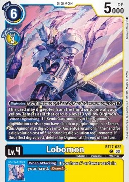 Lobomon (BT17-022) - Secret Crisis