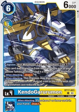 KendoGarurumon (BT17-023) - Secret Crisis