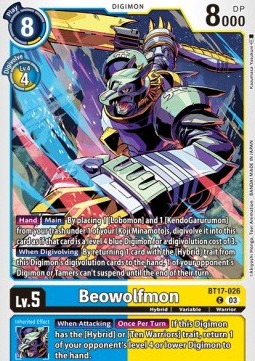 Beowolfmon (BT17-026) - Secret Crisis