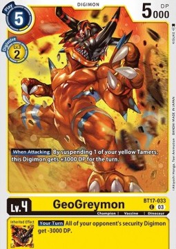 GeoGreymon (BT17-033) - Secret Crisis