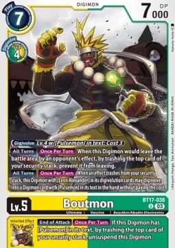 Boutmon (BT17-036) - Secret Crisis