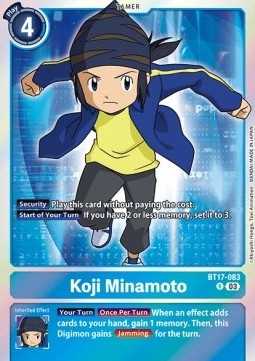 Koji Minamoto (BT17-083) (V.1) - Secret Crisis