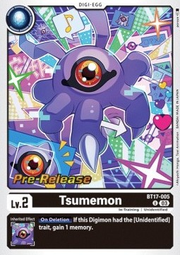 Tsumemon (BT17-005) - Promos: Secret Crisis