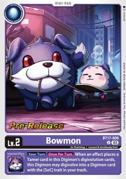 Bowmon (BT17-006) - Promos: Secret Crisis