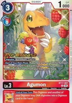 Agumon (BT17-007) - Promos: Secret Crisis