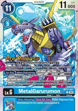 MetalGarurumon (BT17-027) - Promos: Secret Crisis